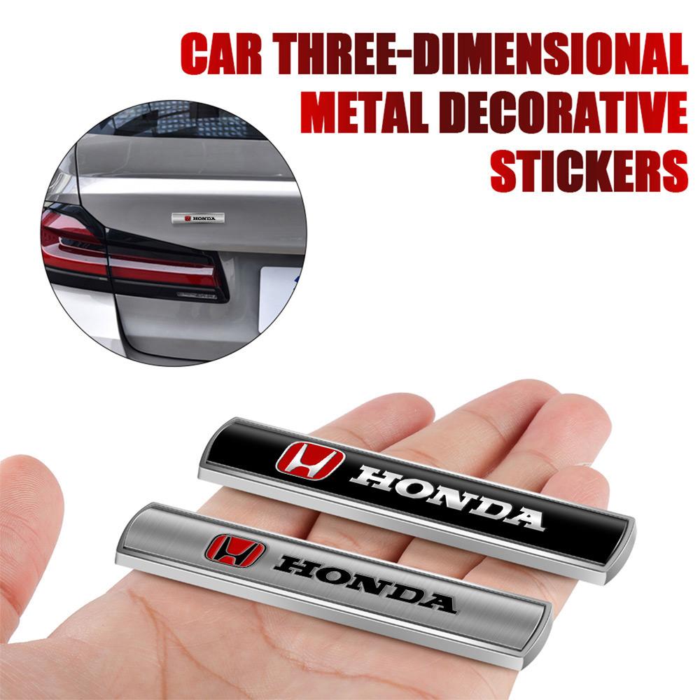 3D Metal Car Stickers For Honda Odyssey City HR-V Jazz Accord Civic CR-V Fit Insight Car Body Window Trunk Decorative Valve Core wsdm59