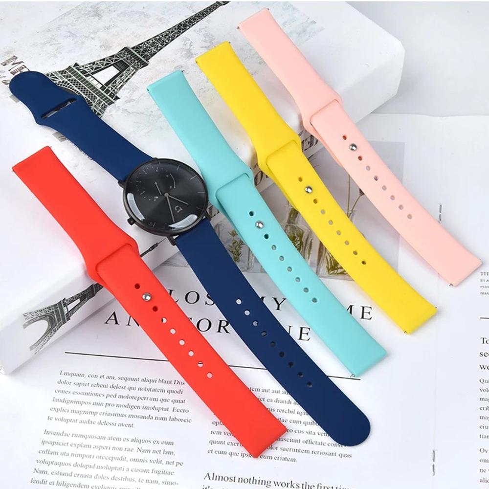 Силиконовый ремешок 20 мм для Xiaomi Huami Amazfit Bip Lite/Bip S/Bip U/Pop Pro, ремешок для умных часов Huami Amazfit GTS 3
