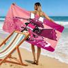 SheZow 2D Flat Print Beach Towel, Large Soft Quick Dry Towel for Beach Camping SwimmingZSTJ0915094