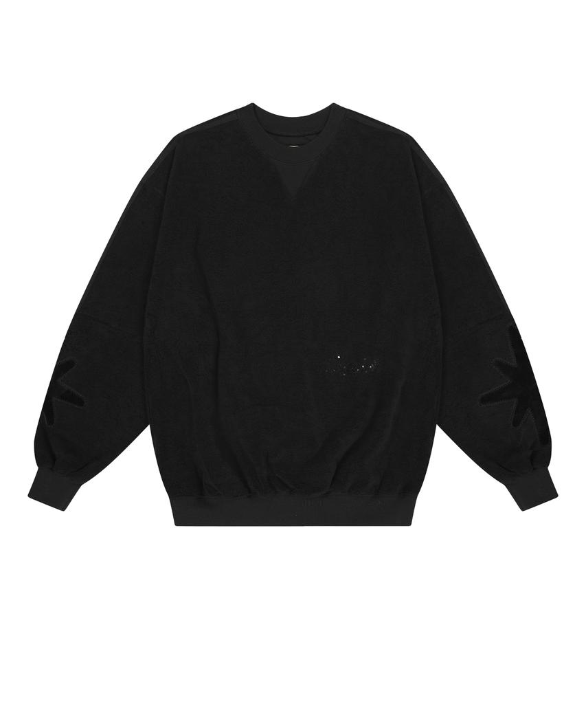 TUEWID Tuewid Retro Sweatshirts In Black/Black
