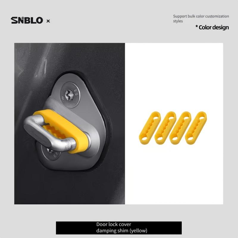 Universal Car Door Lock Silicone Shock Absorber Cover, Anti-Collision Noise Reduction Buffer Protector, 1/2/8 Pcs