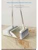 Folding Broom & Dustpan Set with Comb Teeth - Soft Bristle, Rotating Sweeper