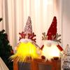 Plush Glowing Faceless Doll Ornament Exquisite Christmas Gnomes Toys  Hotel Office Decor