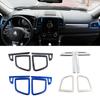 For Renault Koleos 2017-2020 Center Console Air Conditioning AC Outlet Vent Frame Cover Trim Stainless Steel For Samsung QM6