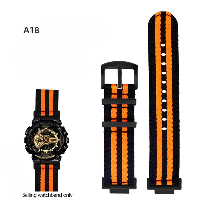 Нейлоновый холщовый ремешок для часов для GSHOCK Casio DW5600 DW-5600 GA110 GA100 GA120 GM2100 GA2100 GA2110 Модифицированный ремешок Спортивный ремешок