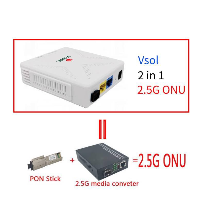 2.5G EPON GPON XPON ONT Замена Cat Stick V-2802-RH с PPPOE