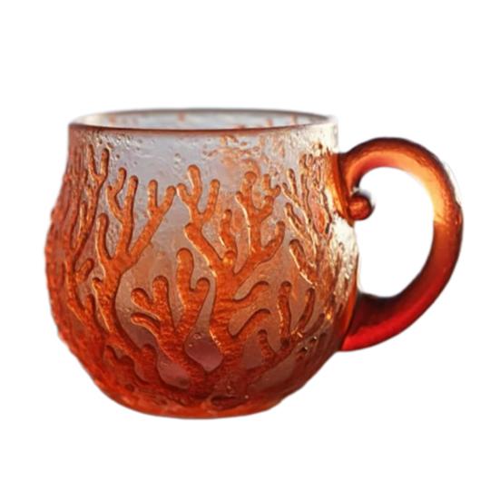 Кружка из смолы на морскую тематику, ручная работа, для кофе и чая, красочная, с градиентом, художественная, чашка-подарок, уникальная, для дома и офиса