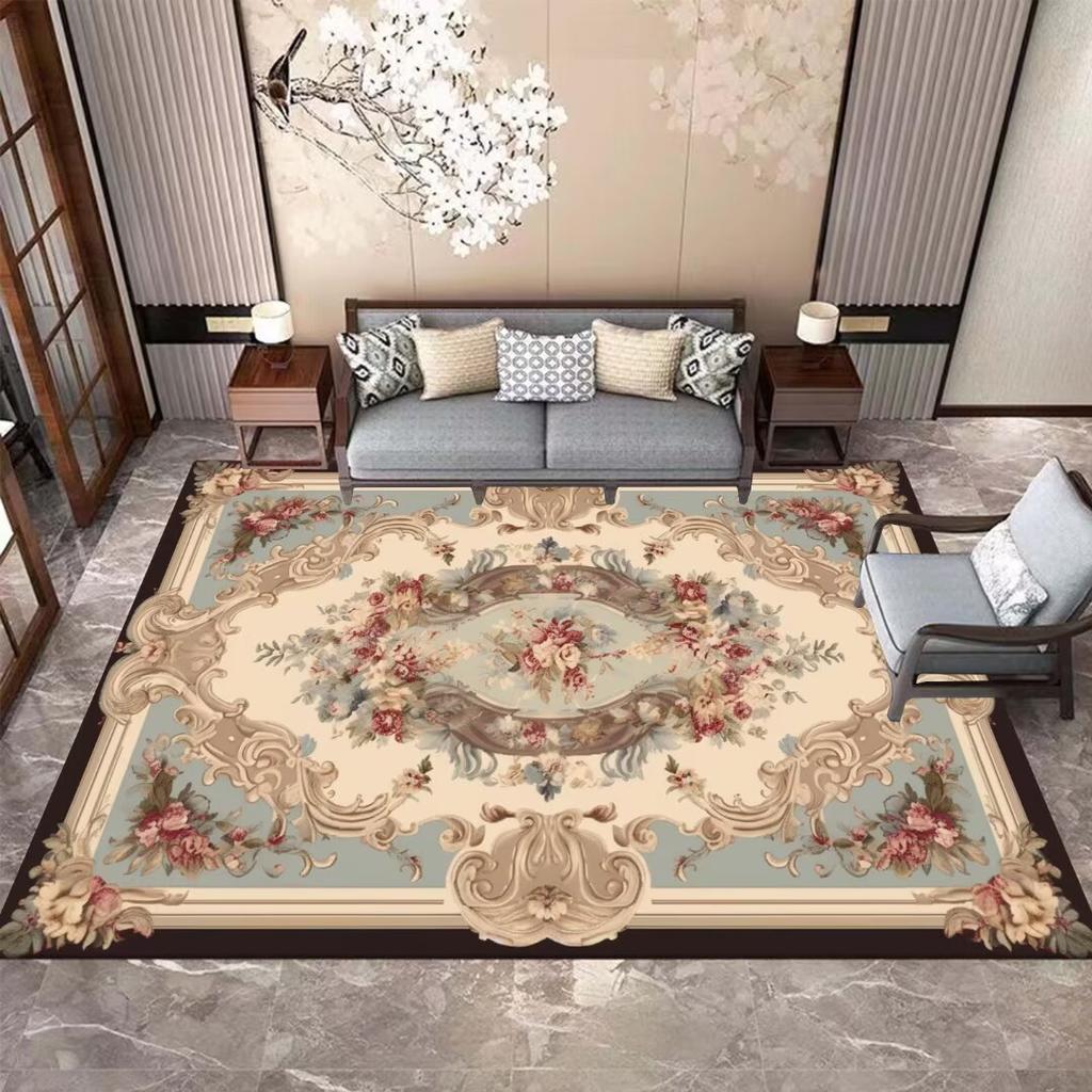 Chinese Style Luxury Large Size Living Room Carpets Decor Home Hall Coffee Tables Non-slip Rug Bedroom Washable Soft Floor Mats