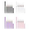 5Piece Nail Design Nail Art Painting Brush With Ergonomic Handle For Smooth Strokes And Detailed Pattern Creation