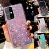 Стильный блестящий мягкий чехол из ТПУ для Samsung Galaxy A51 A71 A70 A50 A30 A40 A20 A10 A20E A30S A50S M31 S20 Ultra S10 S9 S8 Plus S10E с блестками