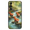 Чехол для телефона 'Западная Красная Панда' для Samsung Galaxy A20,21s,22,31,32,52,53,72,73,80,91, Мягкая Жидкая Силиконовая Черная Крышка