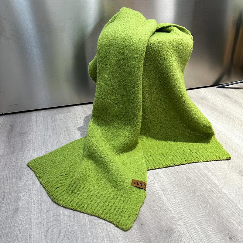 Autumn and Winter New Versatile Thickened Warm Long High-end Scarf Student Simple Atmosphere Shawl Scarf