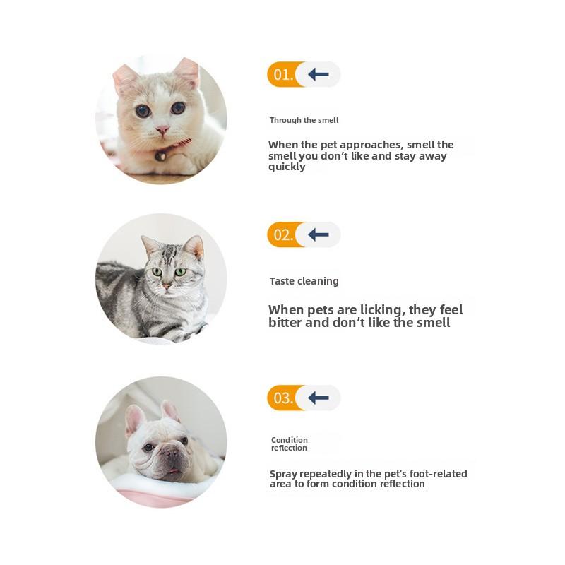 500 мл Спрей для домашних животных No-Go Средство для тренировки в помещении/на улице, чтобы отучить собак и кошек мочиться, грызть и царапать. Спрей против домашних животных