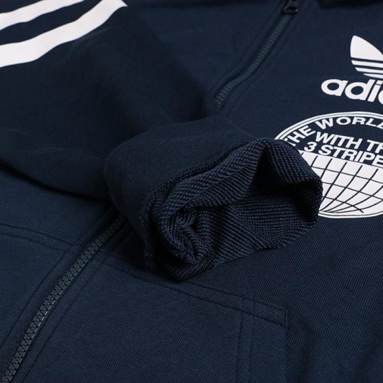 adidas Оригиналы Модная Повседневная Свободная Куртка с Логотипом Бренда Мужские куртки Синий CZ1752