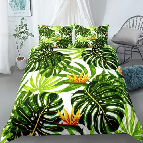 Comforter Palm Leaves Bed Decoration First Choice Gift Suitable For Children Kids And Adults Soft Warm And Breathable