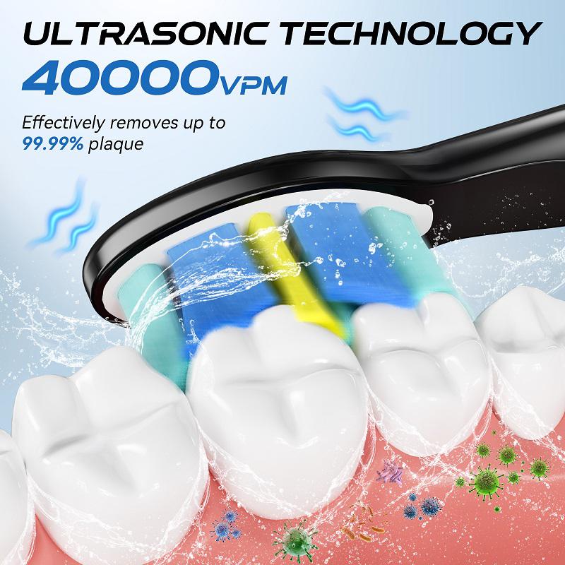 Электрическая зубная щётка Seago SG-507 со сменными насадками, 5 режимов работы