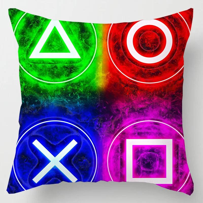 Home Decor TV Game Fan Style Square Pillowcase Cushion Cover Anime New Design Gamer Grip Printed 45x45 Gift for Kids