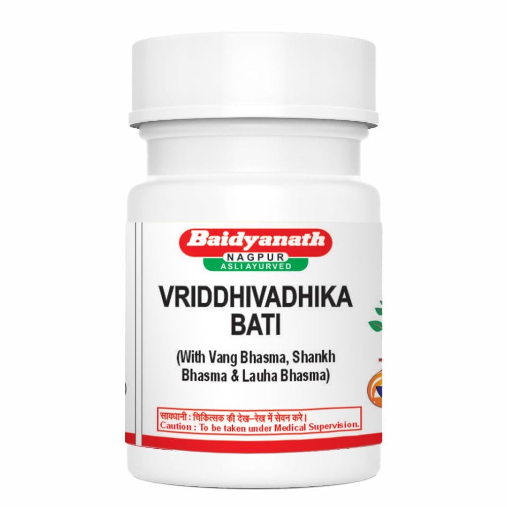 Baidyanath Асли Аюрвед Вриддхивадхика Бати 40 таблеток Х 2 упаковки для пищеварительного здоровья и поддержки метаболизма