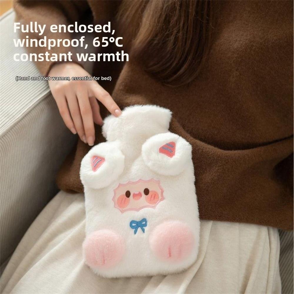 Cartoon Hot Water Bottles Lamb Pattern Water-filling Bottle Warming Products Belly Warmer Gifts