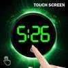 Touch-Control Dashboard Watch Car LED Clock Car Electronic Clocks with LED Display Light for Fridge RV Classroom Travel Vehicle
