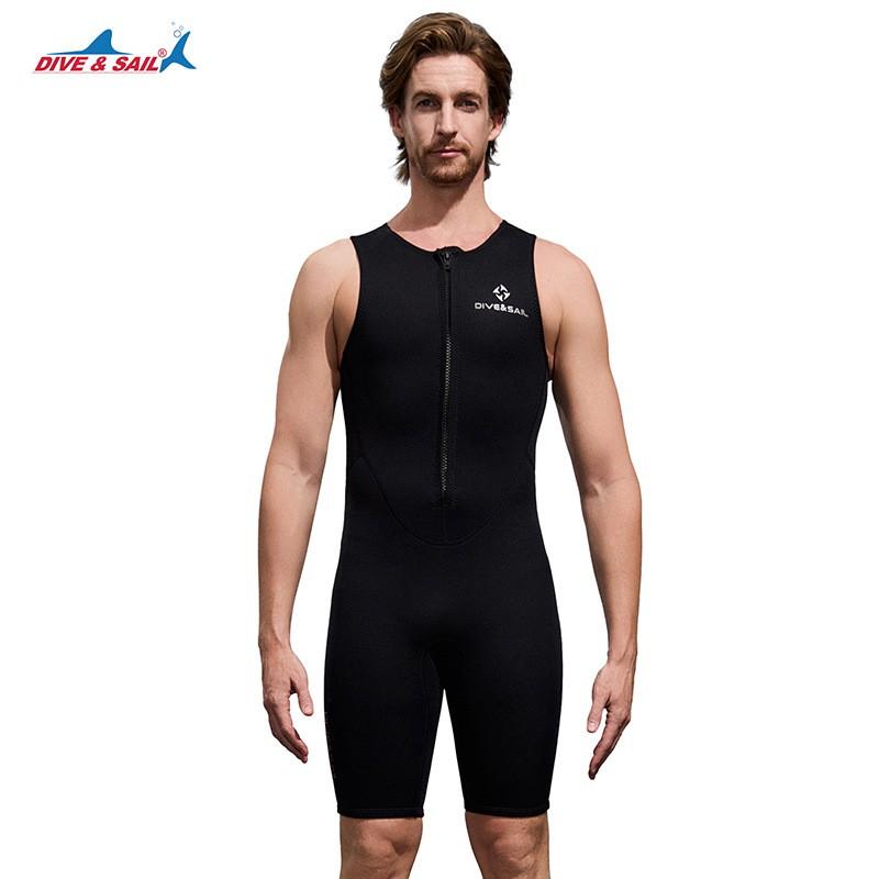 Men Women Full Body Wetsuit Snorkeling Diving Surfing Warmth Thick Neoprene Sleeveless Rash Guard
