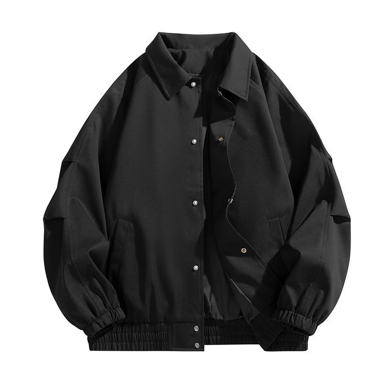 Jacket Top Coat Men and Women Spring and Autumn New Trendy Loose Lapel Casual Versatile Couple Baseball Uniform Men's Clothing