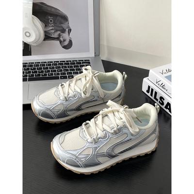 Новые горячо продаваемые новые дышащие повседневные кроссовки на толстой подошве, универсальные сетчатые кроссовки 2385