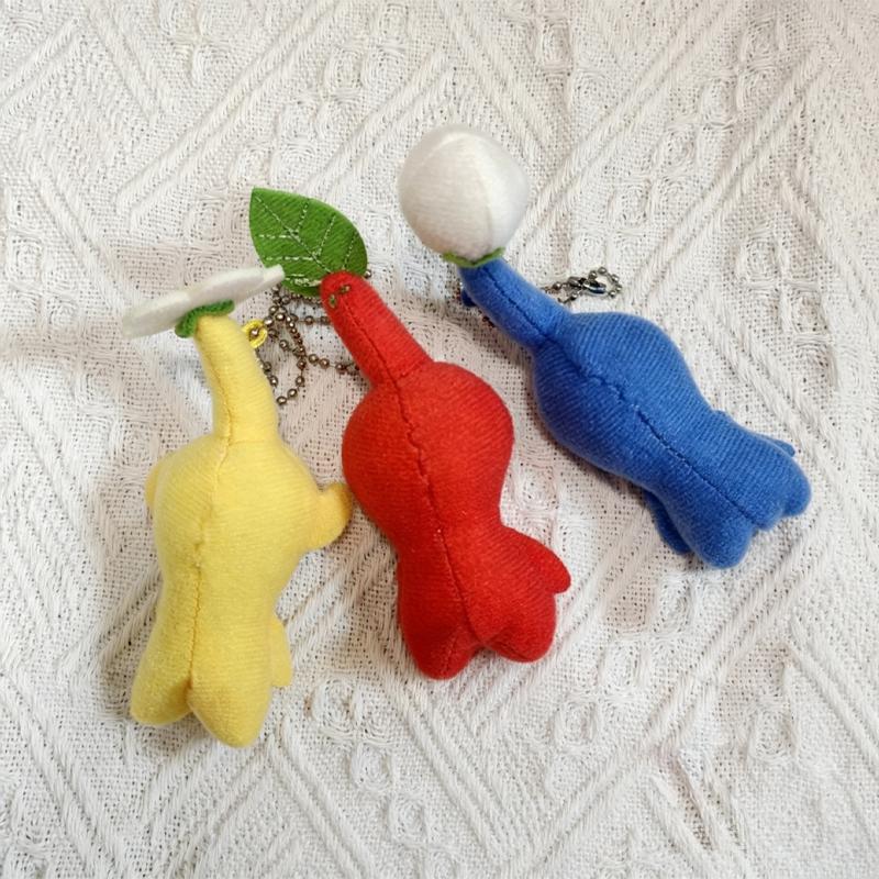 Плюшевая игрушка из серии Mini Pikmin, Аниме, Игровая атрибутика, Брелок, Подвеска для сумки, Аксессуар, Коллекционные предметы для фанатов, Праздничные подарки для друзей