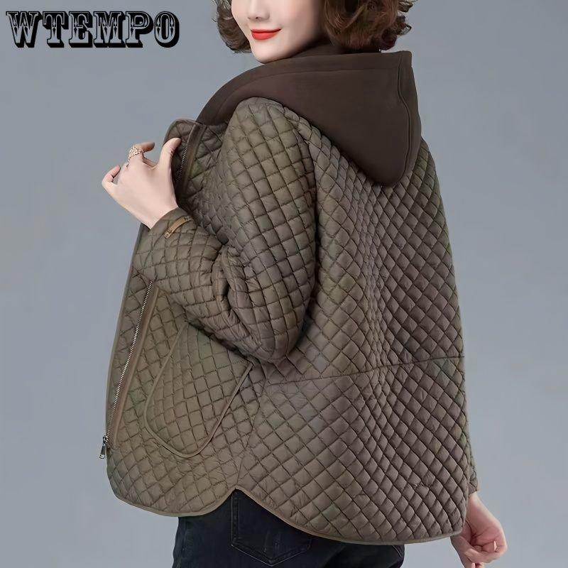 Осенне-зимняя женская легкая маленькая хлопковая куртка, хлопковая куртка с капюшоном, повседневная модная глянцевая легкая куртка