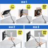 SANWA SUPPLY Кронштейн для монитора, Встроенная пружина, Грузоподъемность 2-9 кг, Регулировка по горизонтали и вертикали, Совместимость с VESA, Серебристый, LA1901