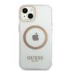 Etui do iPhone 13 Guess MagSafe Metal Outline Złote