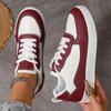 Модная женская обувь для ходьбы на платформе, обувь для скейтборда, удобные модные женские теннисные кроссовки с цветными блоками