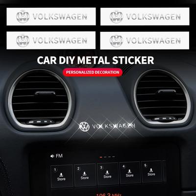 Для Volkswagen 3D Металлические Наклейки-Значки Декорация Салона Автомобиля Аксессуары Стайлинг Для Volkswagen Polo Golf 3 4 5 6 7 8 6 T5