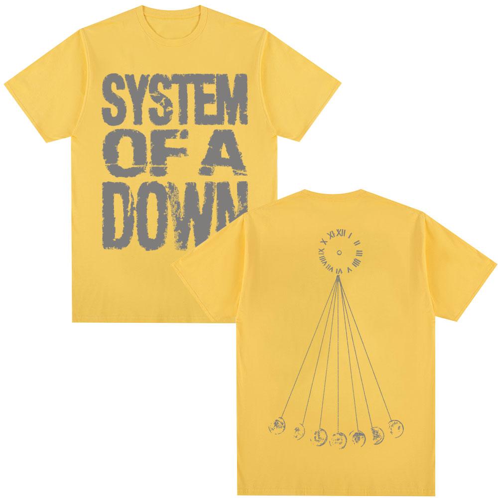 Футболка Rock Band System of A Down Mezmerize Мужская Женская Винтажная Хип-Хоп Готическая Харадзюку Футболки Оверсайз Хлопковая Повседневная Футболка