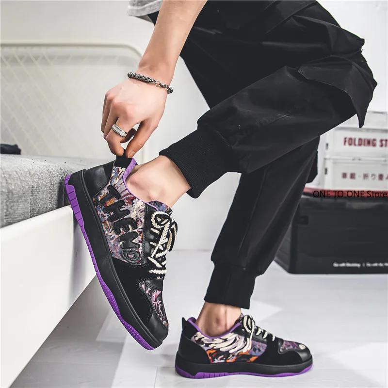 Модная Роскошная Мужская Обувь Новые Повседневные Кроссовки для Бега для Мужчин На шнуровке Платформа Обувь для Тенниса Обувь для Скейтборда Уличная Zapatillas Hombre