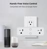Умная двойная WiFi розетка США с полкой и голосовым управлением Alexa