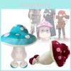 Adorable Dungeon Meshi Mushroom Plush Toy Red Blue Anime Manga Character Soft Stuffed