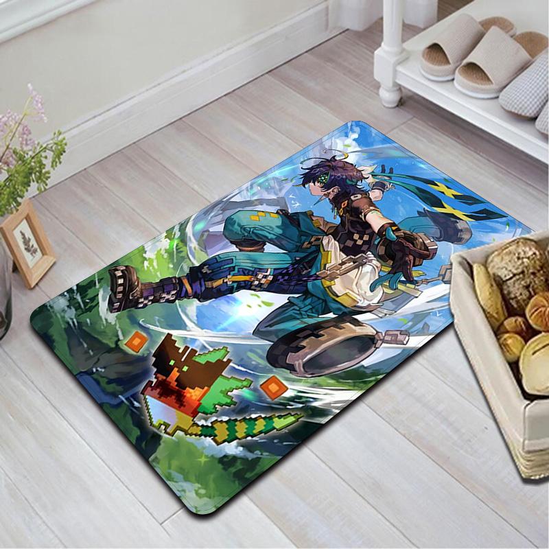Genshin Impact Kinich Rug Floor Mat for Living Room or Bedroom Soft and Comfortable Carpet a Gift for Birthday and Holiday.NFF0928232