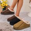 Большого размера хлопковые туфли на плоской подошве для женщин, новые осенне-зимние, бархатные, с утолщенной теплой подкладкой, женские зимние ботинки