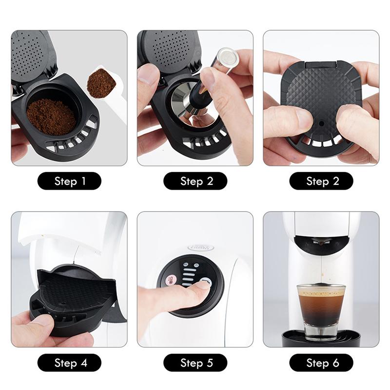 Reusable Compatible Capsule Adapter for Dolce Gusto Machines Simple Installation Conversion Cup for Quick Coffee