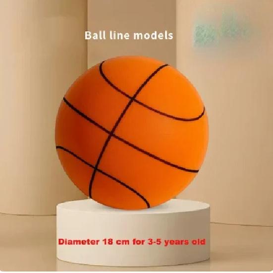 Бесшумный баскетбольный мяч 2025 года для дриблингов в помещении, пенный мяч с высоким отскоком, бесшумный, недеформирующийся, для тренировок в помещении, спорт