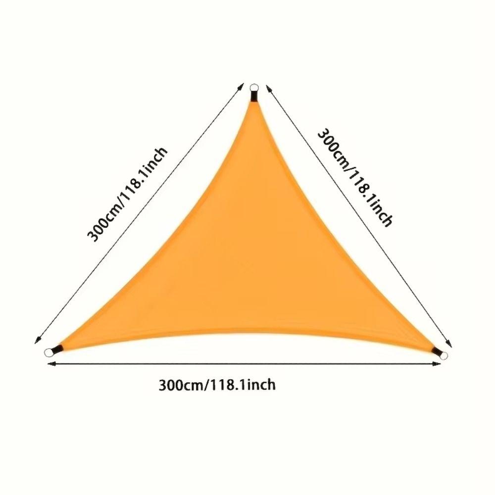 Triangle Triangle Sunshade With Ropes Shade Sail Adjustable Awning Shade Cloth  Pool Area