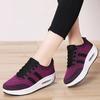 Women's Shoes Spring New Thick-soled Air Cushion Casual Shoes Fly-woven Mesh Breathable Comfortable Lightweight Sports Shoes