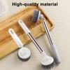 Pot Brush Hanging Hole Design Deep Cleaning Kitchen Brush Universal Rotating Head Multi-Use Pan Cleaning Brush