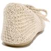 Zara Comfortable Versatile Fashionable Simple Commuter Crochet Bow Decor Round Toe Flat Ballet Casual Shoes Women Shoes Off-White 13521510719-38