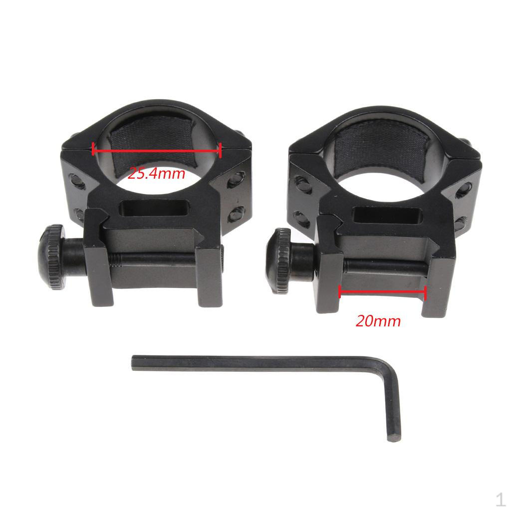 25.4mm 1'' Mount Rings Fits for 20mm Rail Medium FW-ZJ-PT01Z