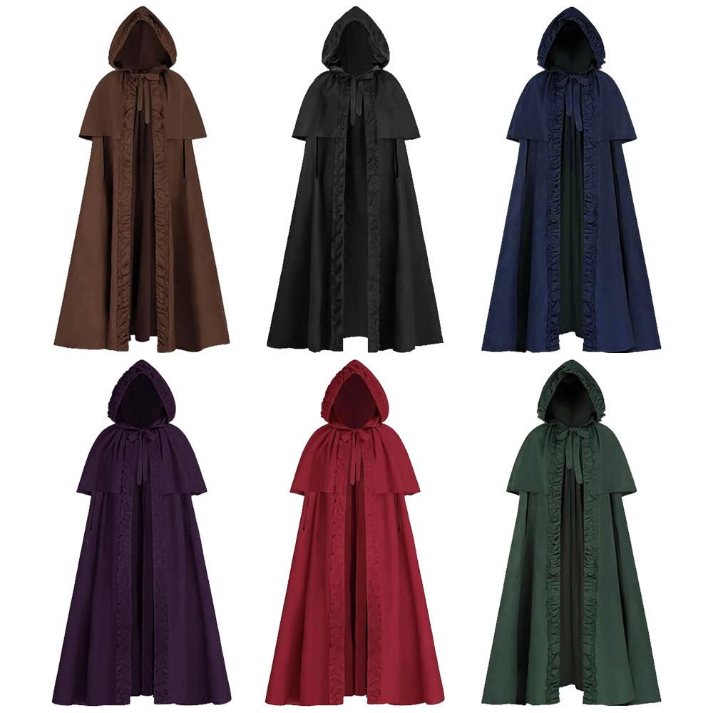 Elf Knight Cape Medieval Role Play Cloak With Polyester Material For Halloween And Theatrical Use