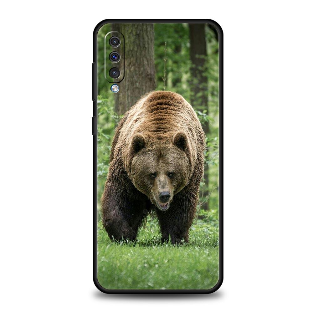 Funny Just Relax Brown Bear Phone Case For Samsung Galaxy A52 A50 A70 A30 A40 A20S A20E A02S A12 A22 A72 A42 A32 5G A04s Cover