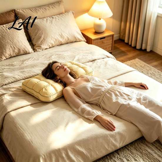 Quilted Soft Sleep Cushion Down Alternative Pillow Bed Microfiber Fill Breathable Cooling Machine Washable Bedding Cloud Puff for Side Back