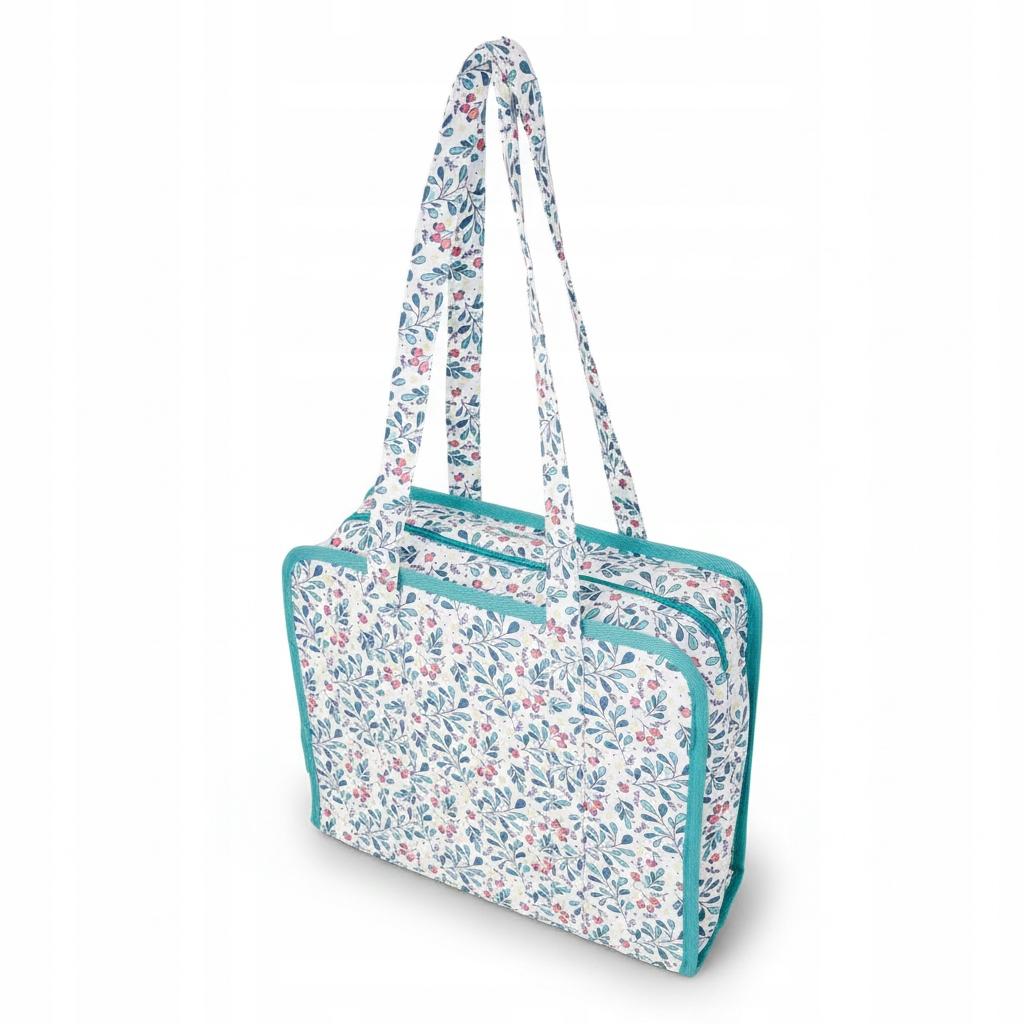 Large Organizer For Knitting Accessories, Zippered Bag With Compartments